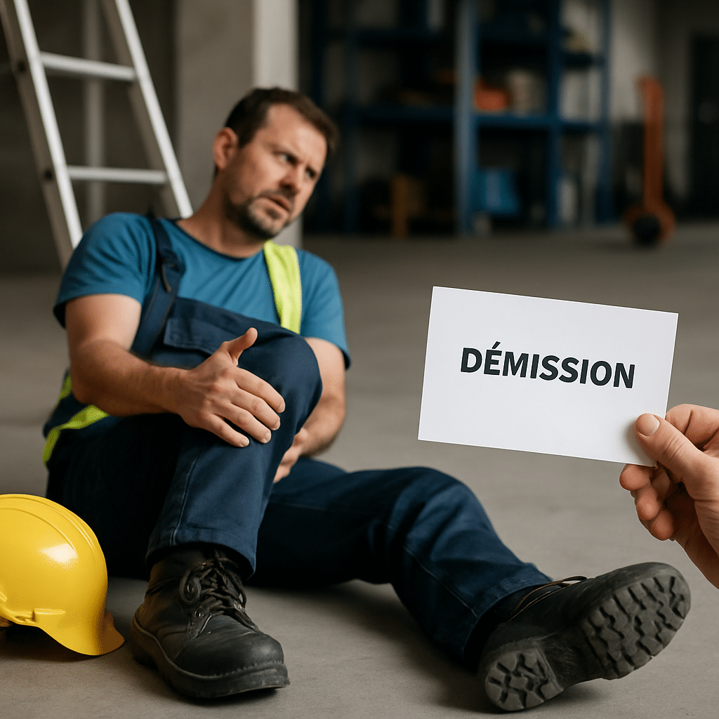 peut-on démissionner pendant un accident de travail