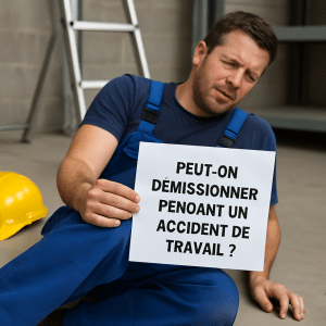 peut-on démissionner pendant un accident de travail