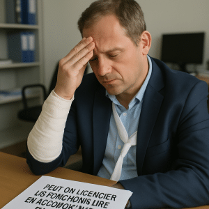 peut-on licencier un fonctionnaire en accident de travail