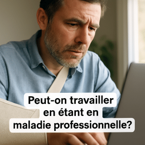 peut-on travailler en étant en maladie professionnelle
