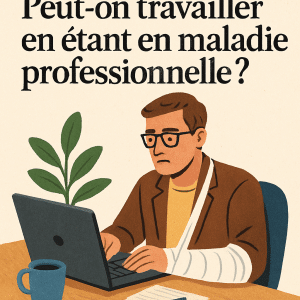 peut on travailler en etant en maladie professionnelle