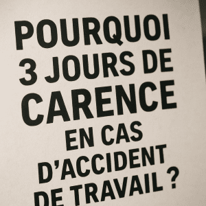 pourquoi 3 jours de carence en accident du travail