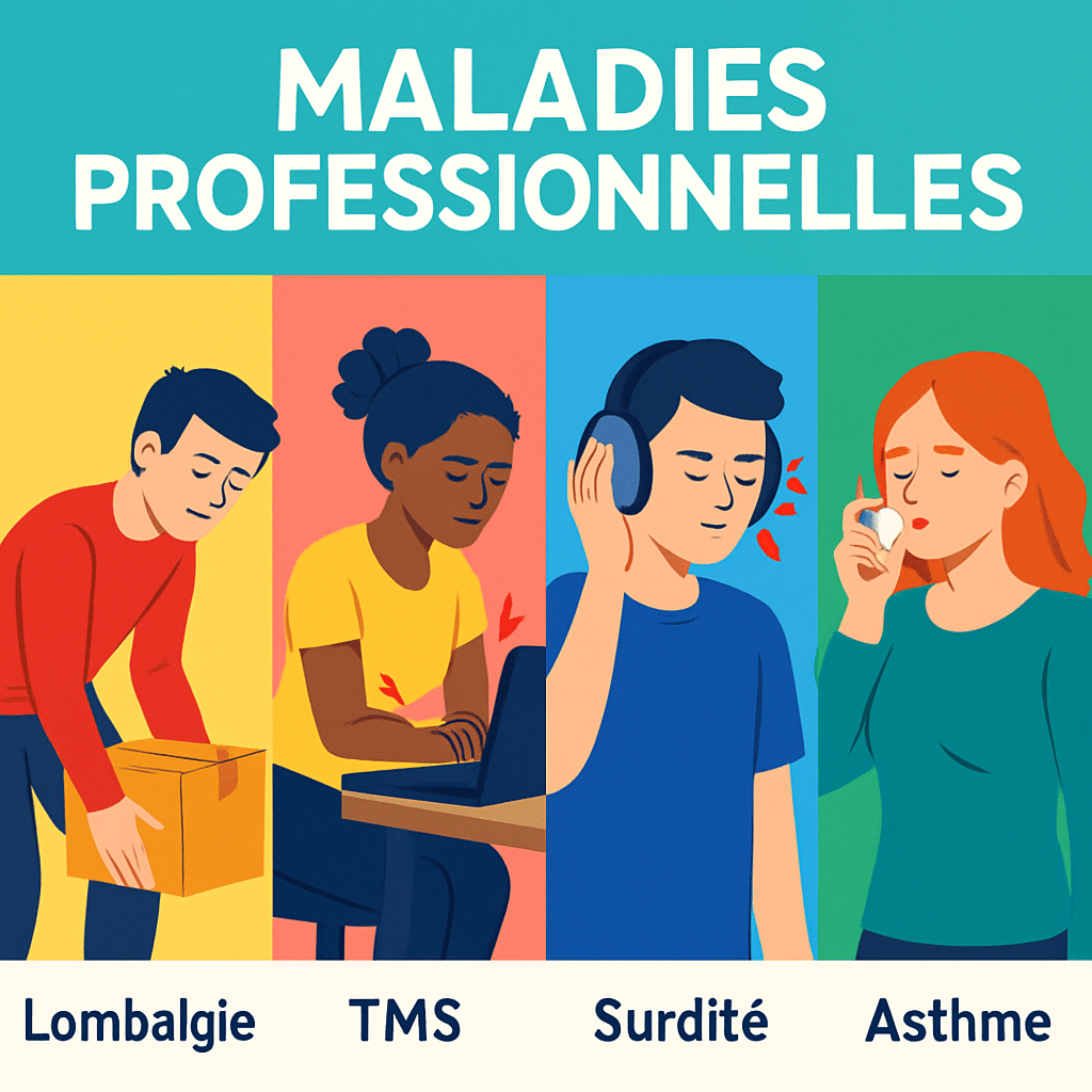 quels sont les maladies professionnelles