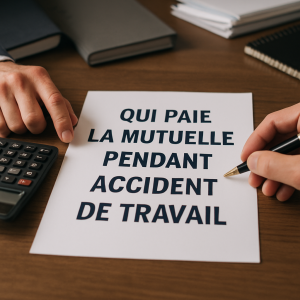 qui paie la mutuelle pendant accident de travail